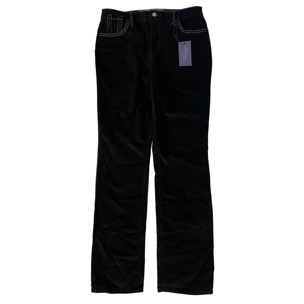NOT YOUR DAUGHTERS JEANS NYDJ Women’s SIZE 14 Black Corduroy Lift Tuck Pants NWT